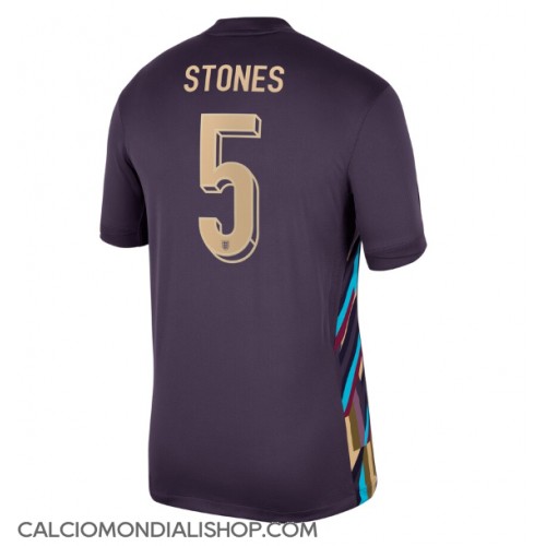 Maglie da calcio Inghilterra John Stones #5 Seconda Maglia Europei 2024 Manica Corta